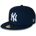 cappello-piano-blu-navy-aderente-59fifty-subway-series-dei-new-york-yankees-mlb-di-new-era