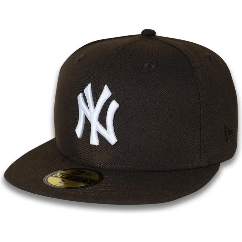 petten-plat-bruin-fitted-59fifty-nyc-side-van-new-york-yankees-mlb-van-new-era