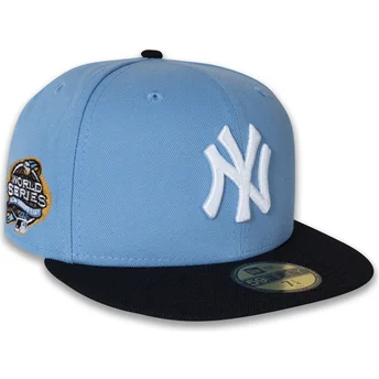 Flad blå fitted kasket 59FIFTY World Series 2003 Side Patch fra New York Yankees MLB af New Era