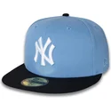 flad-bla-fitted-kasket-59fifty-world-series-2003-side-patch-fra-new-york-yankees-mlb-af-new-era