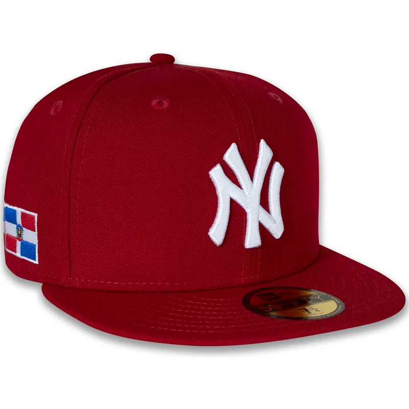 petten-plat-rood-fitted-59fifty-side-dominican-republic-van-new-york-yankees-mlb-van-new-era petten-plat-rood-fitted-59fifty-side-dominican-republic-van-new-york-yankees-mlb-van-new-era