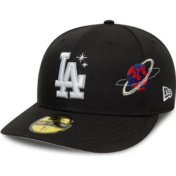 Czarna zakrzywiona czapka 59FIFTY Planet Icon Los Angeles Dodgers MLB od New Era