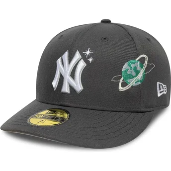 Grå buet 59FIFTY Planet Icon fitted cap fra New York Yankees MLB fra New Era