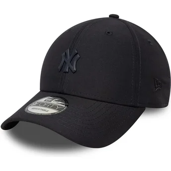 Gorra curva azul marino ajustable 9FORTY Pin de New York Yankees MLB de New Era