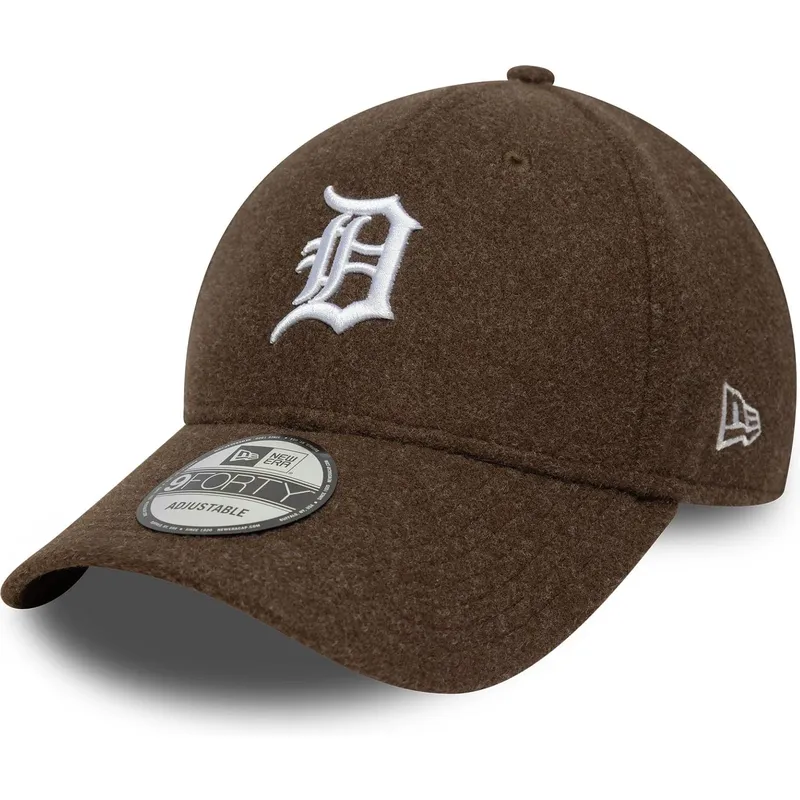brazowa-zakrzywiona-czapka-snapback-9forty-melton-wool-detroit-tigers-mlb-new-era