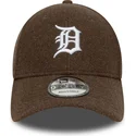 brazowa-zakrzywiona-czapka-snapback-9forty-melton-wool-detroit-tigers-mlb-new-era