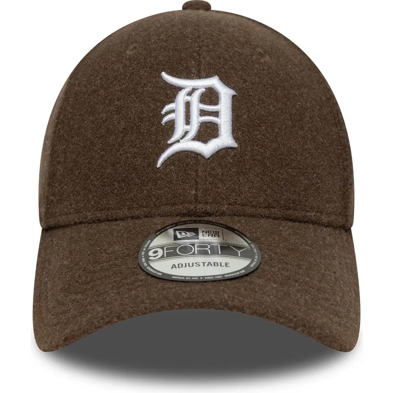 brazowa-zakrzywiona-czapka-snapback-9forty-melton-wool-detroit-tigers-mlb-new-era