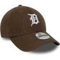 gorra-curva-marron-snapback-9forty-melton-wool-de-detroit-tigers-mlb-de-new-era