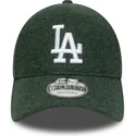 gron-curved-snapback-kasket-9forty-melton-wool-fra-los-angeles-dodgers-mlb-fra-new-era