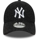 schwarze-gebogene-snapback-kappe-9forty-melton-wool-der-new-york-yankees-mlb-von-new-era
