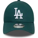 gron-justerbar-9forty-league-essential-bojet-skygge-kasket-fra-los-angeles-dodgers-mlb-af-new-era