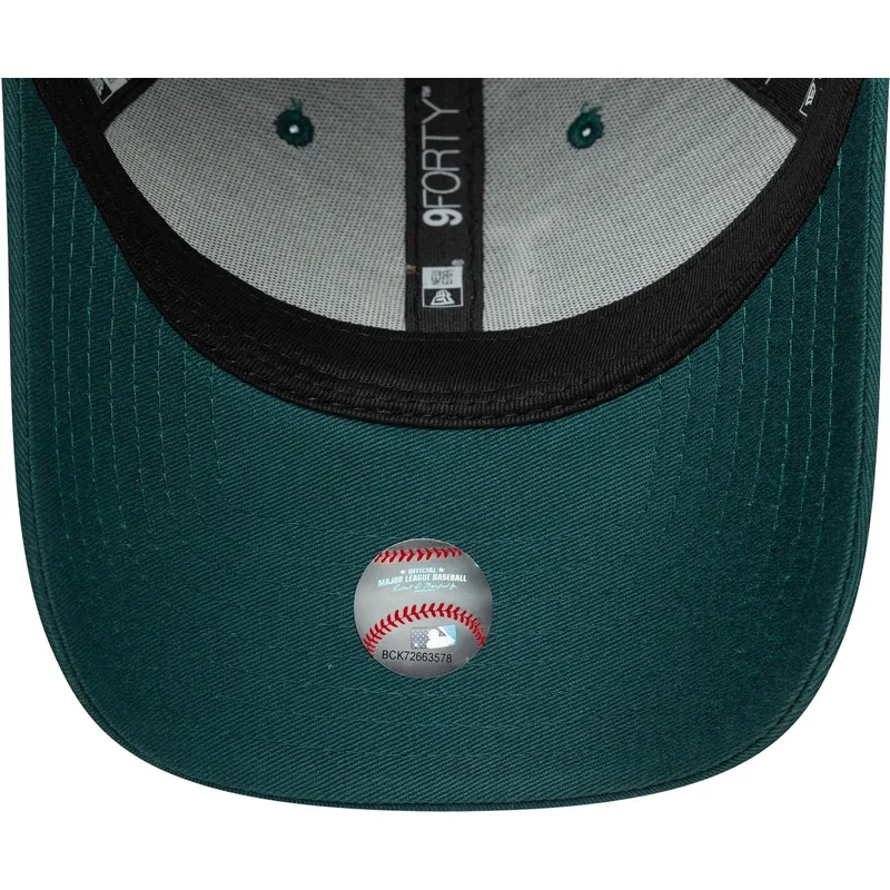 cappellino-con-visiera-curva-verde-regolabile-9forty-league-essential-dei-los-angeles-dodgers-mlb-di-new-era