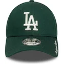 petten-gebogen-groen-verstelbare-band-9forty-visor-script-van-los-angeles-dodgers-mlb-van-new-era