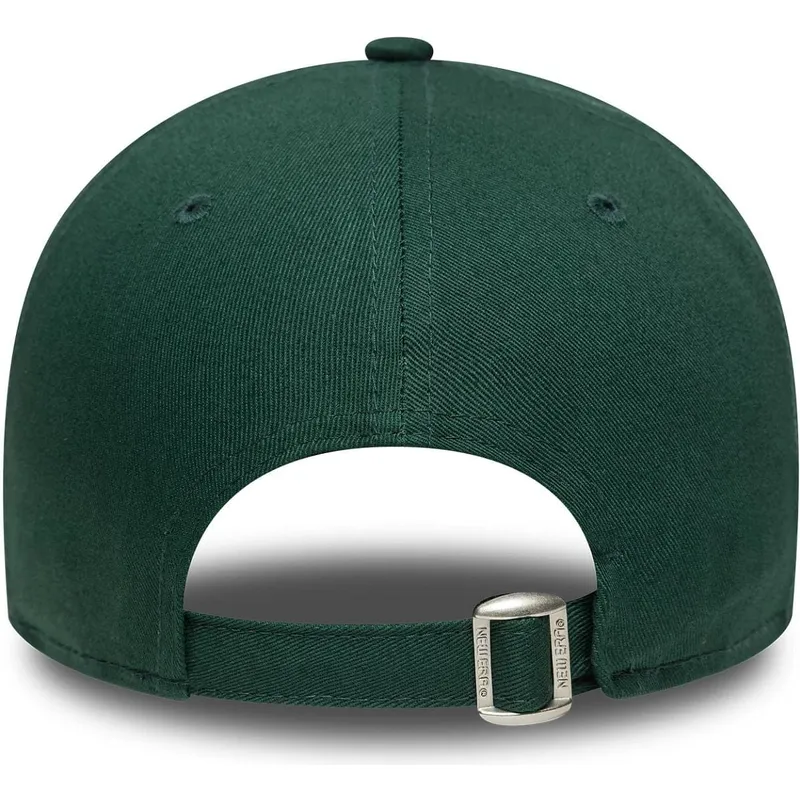 cappellino-con-visiera-curva-verde-regolabile-9forty-visor-script-dei-los-angeles-dodgers-mlb-di-new-era