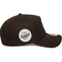 brun-kurvad-keps-snapback-9forty-e-frame-side-patch-fran-los-angeles-dodgers-mlb-av-new-era