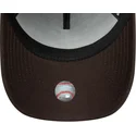 petten-gebogen-bruin-snapback-9forty-e-frame-side-patch-van-los-angeles-dodgers-mlb-van-new-era