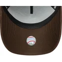 new-era-curved-brim-9forty-e-frame-suede-visor-los-angeles-dodgers-mlb-green-and-brown-snapback-cap