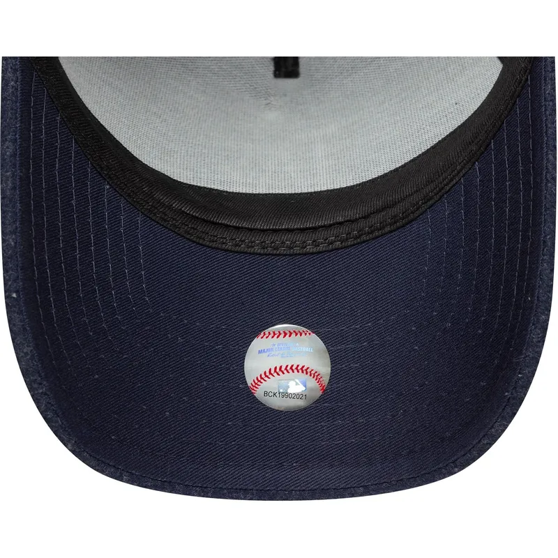 petten-gebogen-marineblauw-snapback-9forty-e-frame-melton-van-los-angeles-dodgers-mlb-van-new-era