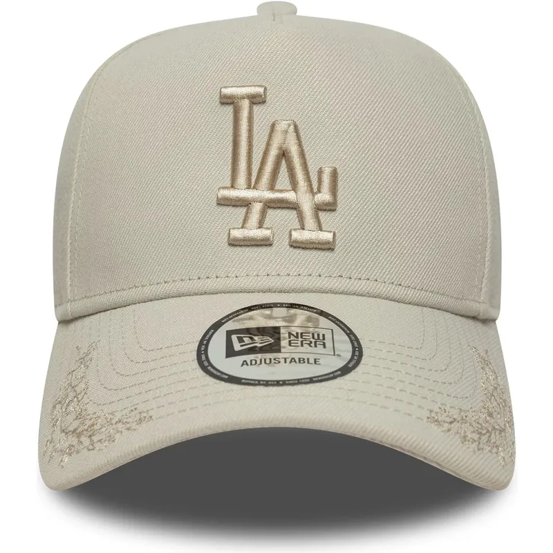 cappellino-curvo-beige-snapback-con-logo-beige-9forty-e-frame-tonal-icon-dei-los-angeles-dodgers-mlb-di-new-era