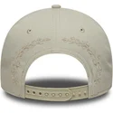 new-era-curved-brim-9forty-e-frame-tonal-icon-los-angeles-dodgers-mlb-beige-snapback-cap-with-beige-logo