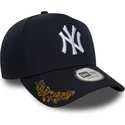 new-era-curved-brim-9forty-e-frame-tonal-icon-new-york-yankees-mlb-navy-blue-snapback-cap