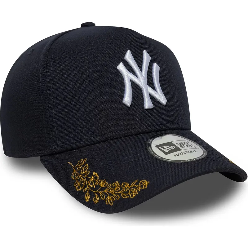 marinebla-buet-kasket-snapback-9forty-e-frame-tonal-icon-fra-new-york-yankees-mlb-fra-new-era