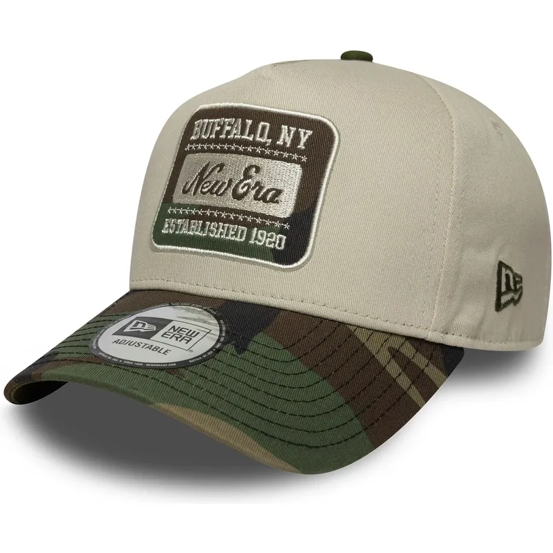 petten-gebogen-camouflage-snapback-9forty-e-frame-camo-patch-van-new-era