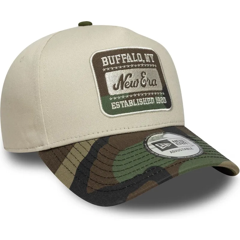 petten-gebogen-camouflage-snapback-9forty-e-frame-camo-patch-van-new-era