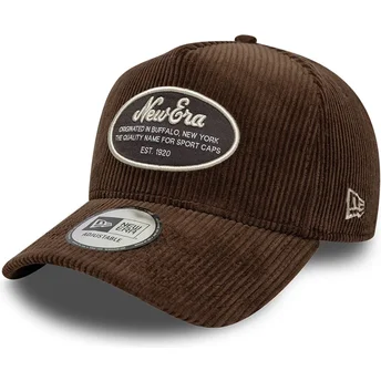 Cappellino curvo marrone snapback 9FORTY E Frame Patch Cord di New Era