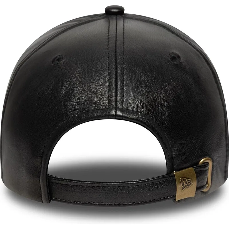 petten-gebogen-zwart-verstelbaar-9forty-e-frame-img-leather-van-new-york-yankees-mlb-van-new-era