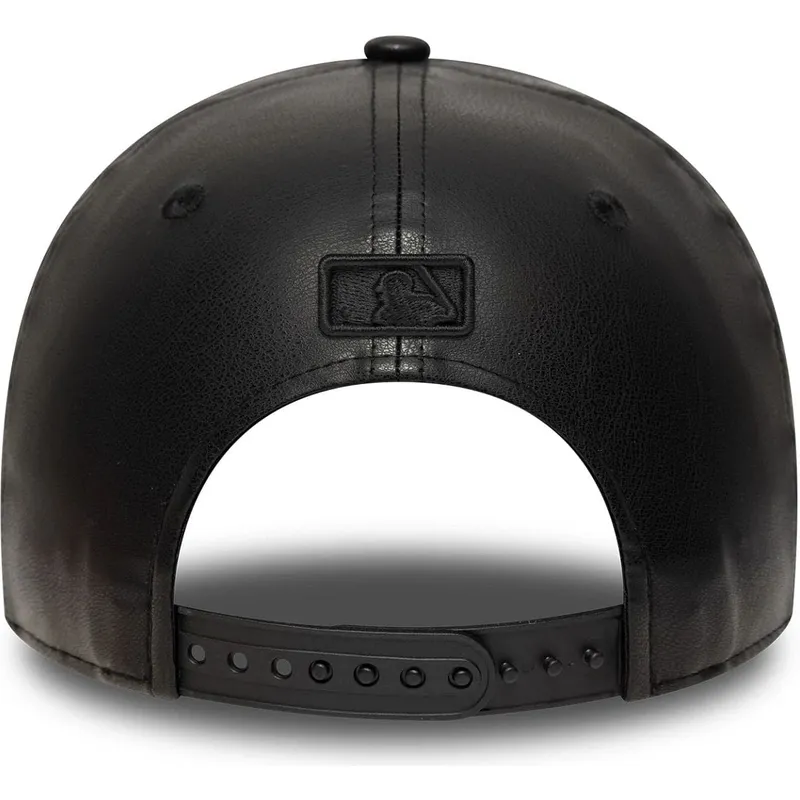 cappellino-visiera-curva-nero-snapback-con-logo-nero-9forty-m-crown-pu-dei-los-angeles-dodgers-mlb-di-new-era