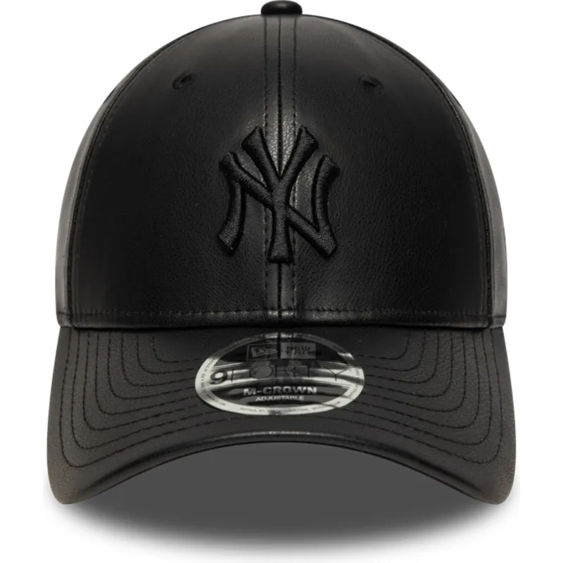petten-gebogen-zwart-snapback-9forty-m-crown-pu-van-new-york-yankees-mlb-van-new-era