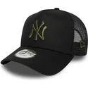 new-york-yankees-mlb-new-era-a-frame-league-essential-sort-trucker-kasket-med-gront-logo
