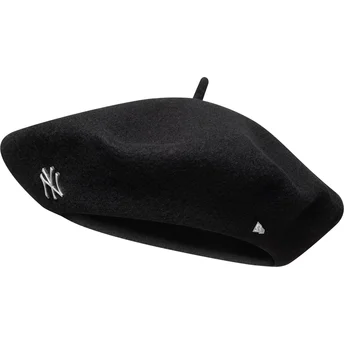 Boina nera da donna Pin Wool Beret dei New York Yankees...