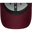 verstellbare-damenkappe-9forty-velour-in-bordeauxrot-von-los-angeles-dodgers-mlb-von-new-era