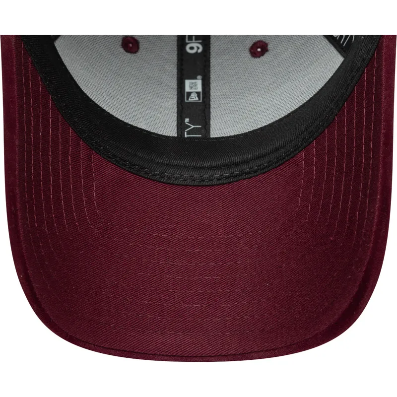 petten-gebogen-rood-verstelbaar-9forty-velour-van-los-angeles-dodgers-mlb-van-new-era