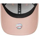 justerbar-rosa-kurvad-keps-for-dam-9forty-metallic-logo-fran-new-york-yankees-mlb-av-new-era