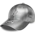 new-era-new-york-yankees-mlb-9forty-metallic-justerbar-silverfargad-bojd-keps-for-dam
