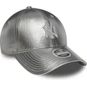 new-era-new-york-yankees-mlb-9forty-metallic-justerbar-silverfargad-bojd-keps-for-dam