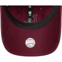new-era-curved-brim-women-9twenty-boucle-los-angeles-dodgers-mlb-maroon-adjustable-cap-with-beige-logo