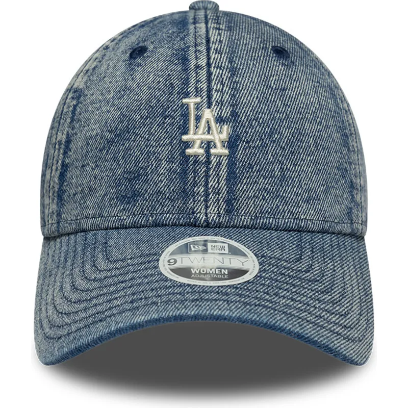 petten-gebogen-blauw-verstelbaar-9twenty-denim-van-los-angeles-dodgers-mlb-van-new-era