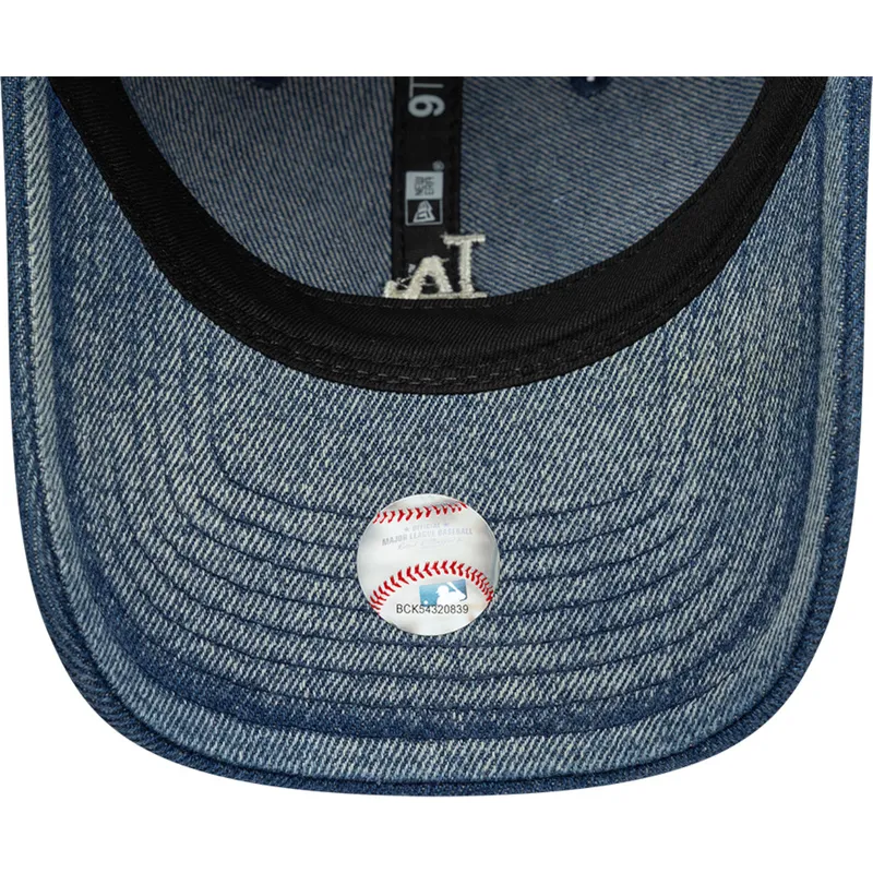 petten-gebogen-blauw-verstelbaar-9twenty-denim-van-los-angeles-dodgers-mlb-van-new-era