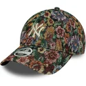 new-era-new-york-yankees-mlb-9twenty-floral-justerbar-flerfarvet-kvindekasket-med-buet-skygge