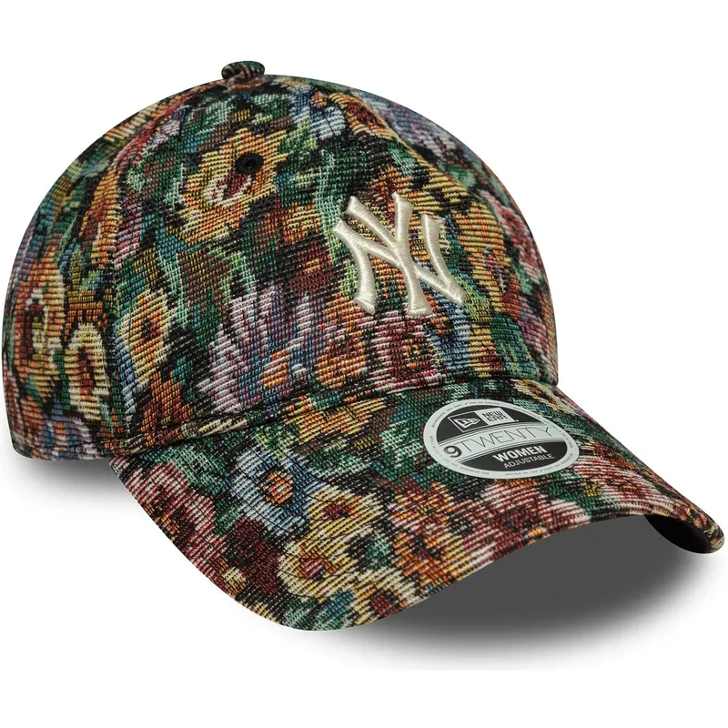bojd-flerfargad-justerbar-keps-for-dam-9twenty-floral-fran-new-york-yankees-mlb-av-new-era