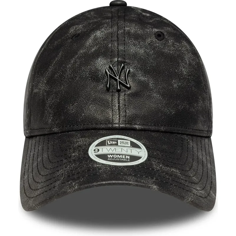 petten-gebogen-zwart-verstelbaar-9twenty-worn-pu-van-new-york-yankees-mlb-van-new-era petten-gebogen-zwart-verstelbaar-9twenty-worn-pu-van-new-york-yankees-mlb-van-new-era