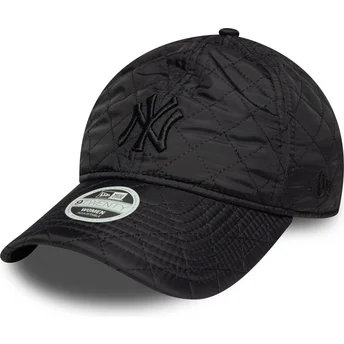 Petten gebogen zwart verstelbare band 9TWENTY Padded van New York Yankees MLB van New Era