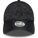 cappellino-curvo-nero-regolabile-da-donna-con-logo-nero-9twenty-padded-dei-new-york-yankees-mlb-di-new-era