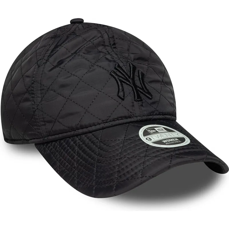 petten-gebogen-zwart-verstelbare-band-9twenty-padded-van-new-york-yankees-mlb-van-new-era