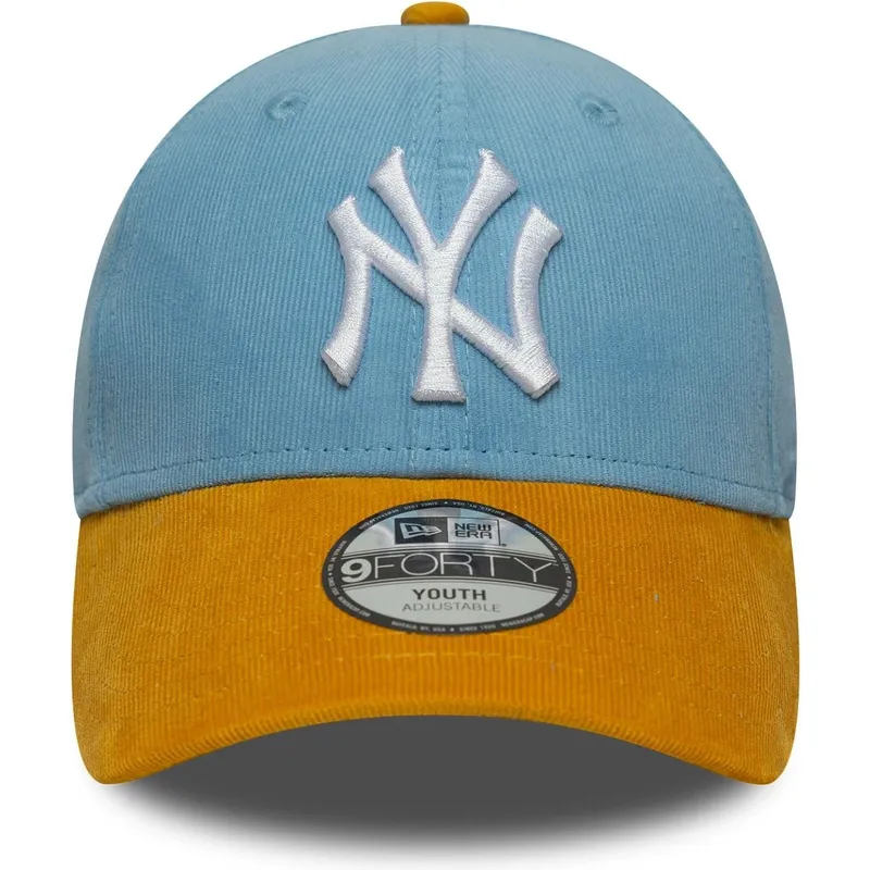 petten-gebogen-multicolor-verstelbare-band-voor-kinderen-9forty-cord-van-new-york-yankees-mlb-van-new-era
