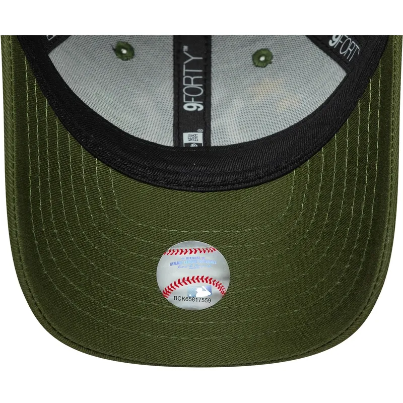 petten-gebogen-groen-verstelbaar-voor-kinderen-9forty-space-icon-van-new-york-yankees-mlb-van-new-era